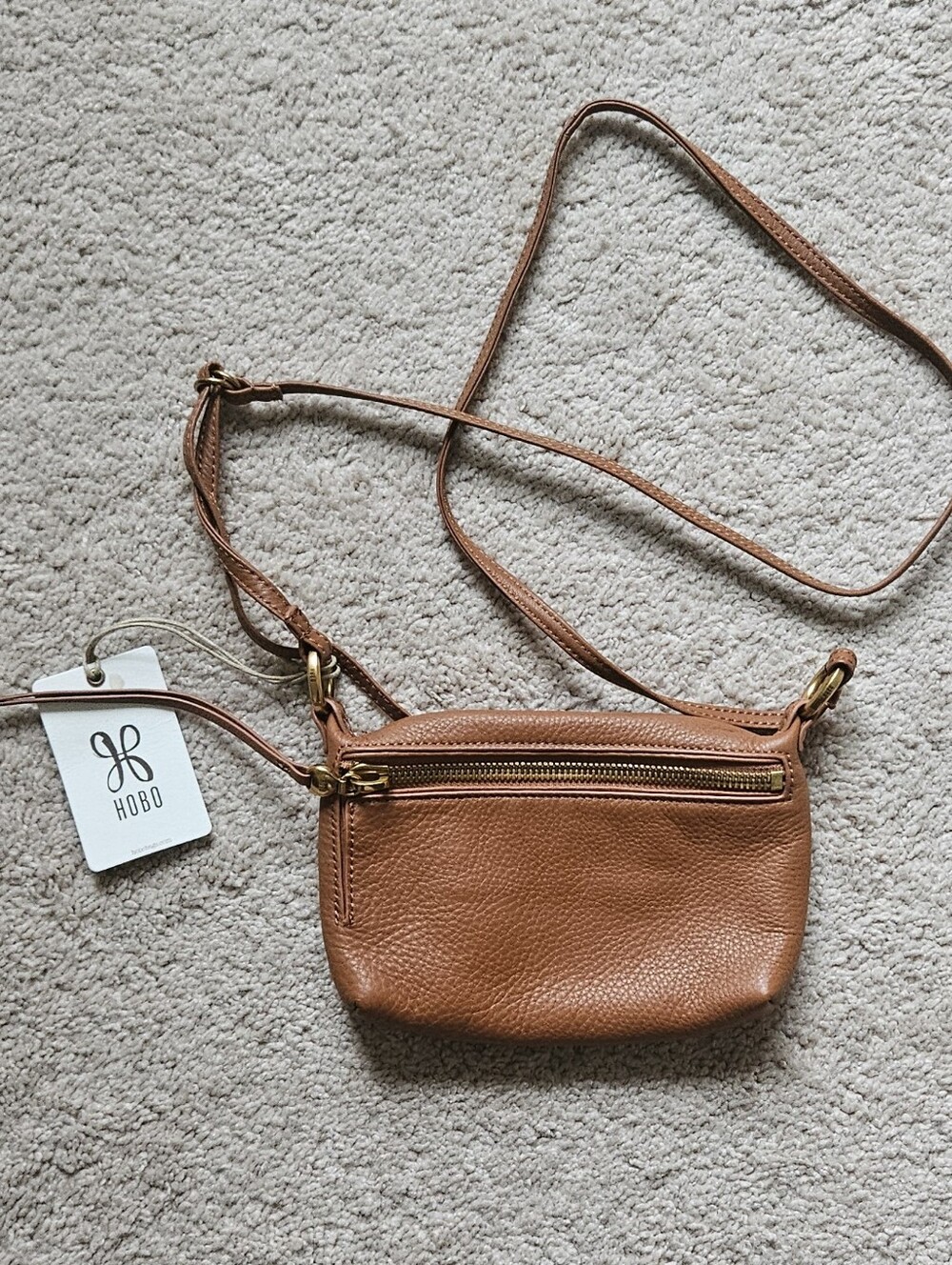 Hobo Run About Leather Crossbody Bag